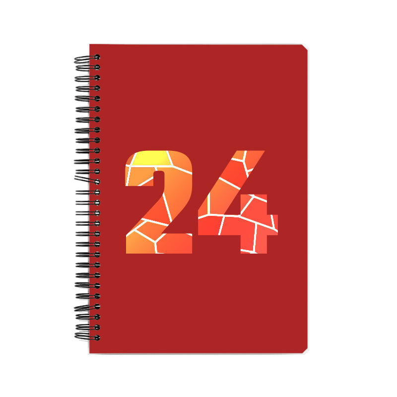 24 Number Notebook (Red)