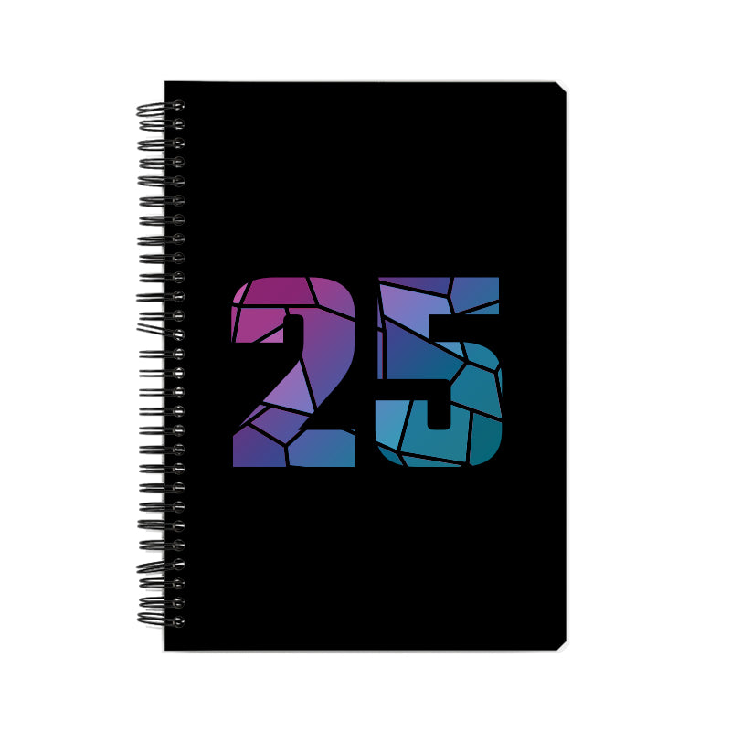 25 Number Notebook (Black)
