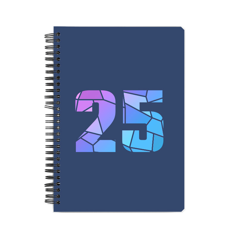 25 Number Notebook (Navy Blue)