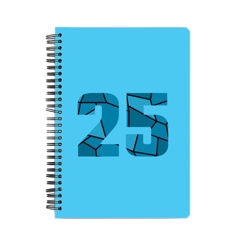 25 Number Notebook (Sky Blue)