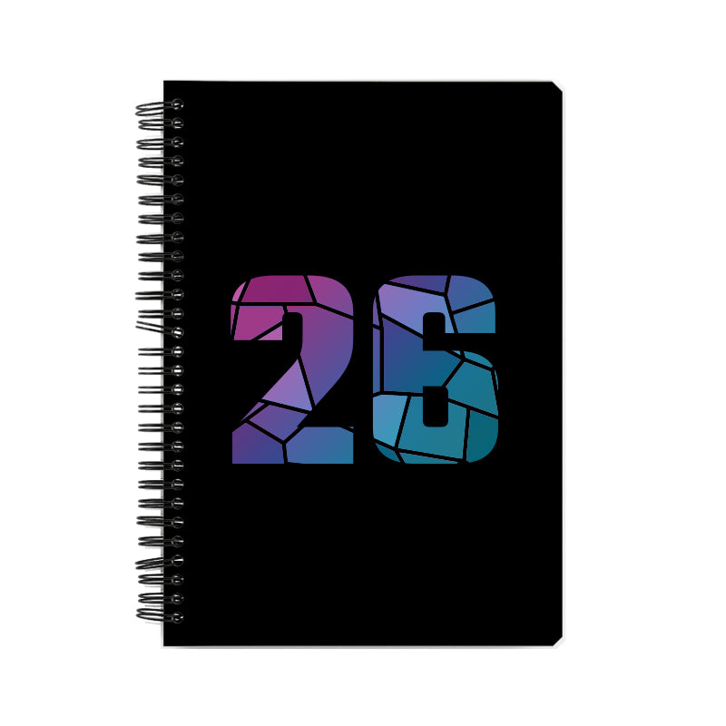 26 Number Notebook (Black)