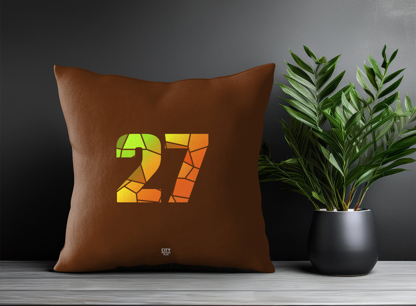 27 Number Square & Rectangle Pillow Cases | Print Deliver Plus by City Posters Plus