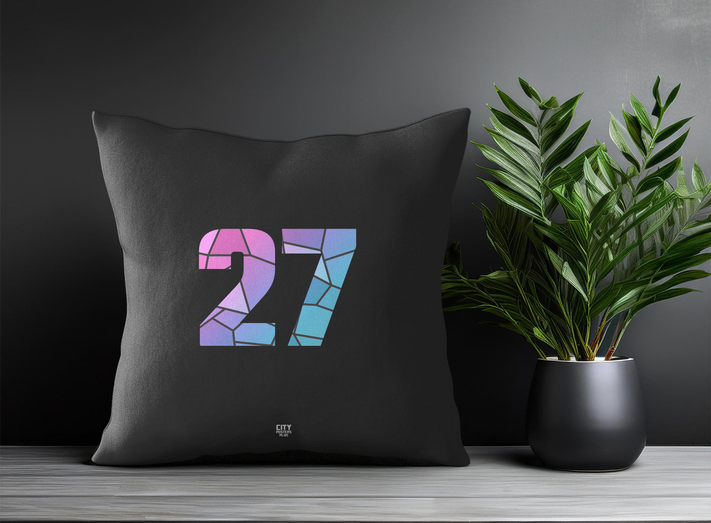 27 Number Square & Rectangle Pillow Cases | Print Deliver Plus by City Posters Plus