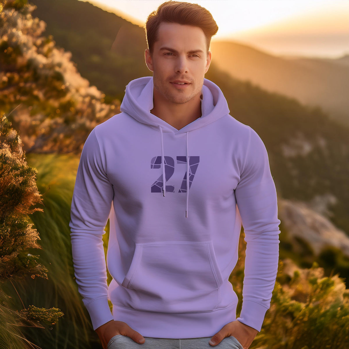 27 Number Unisex Hoodie | Personalized Number Hoodie for Men & Women