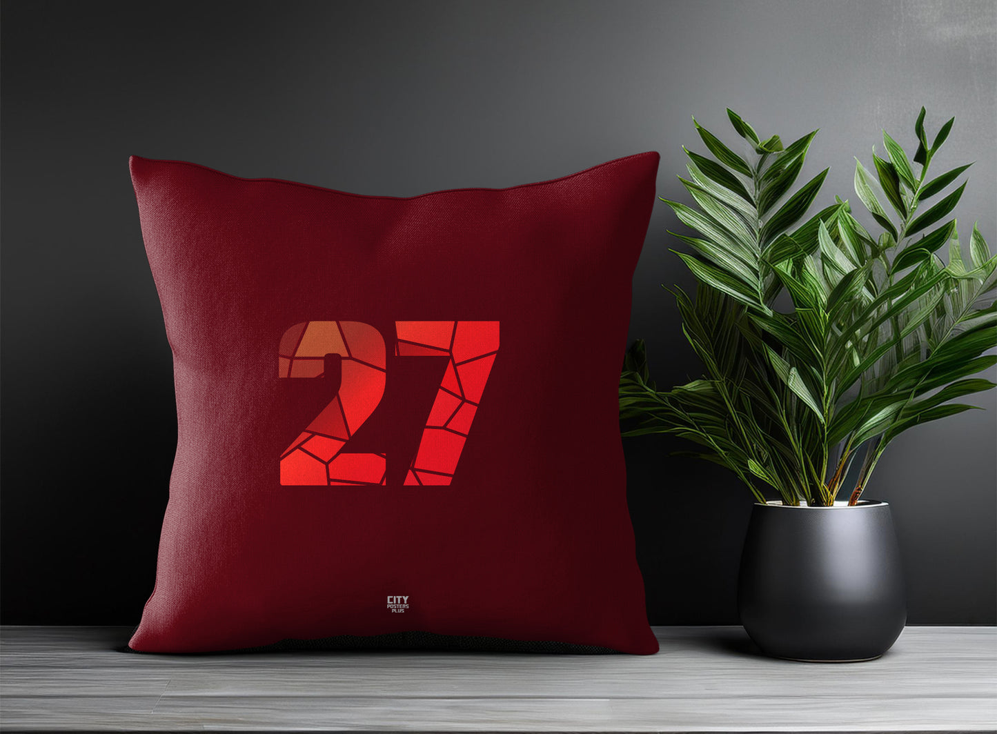 27 Number Square & Rectangle Pillow Cases | Print Deliver Plus by City Posters Plus