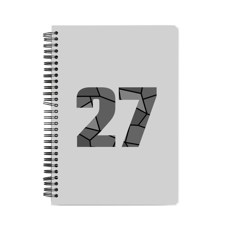 27 Number Notebook (Melange Grey)