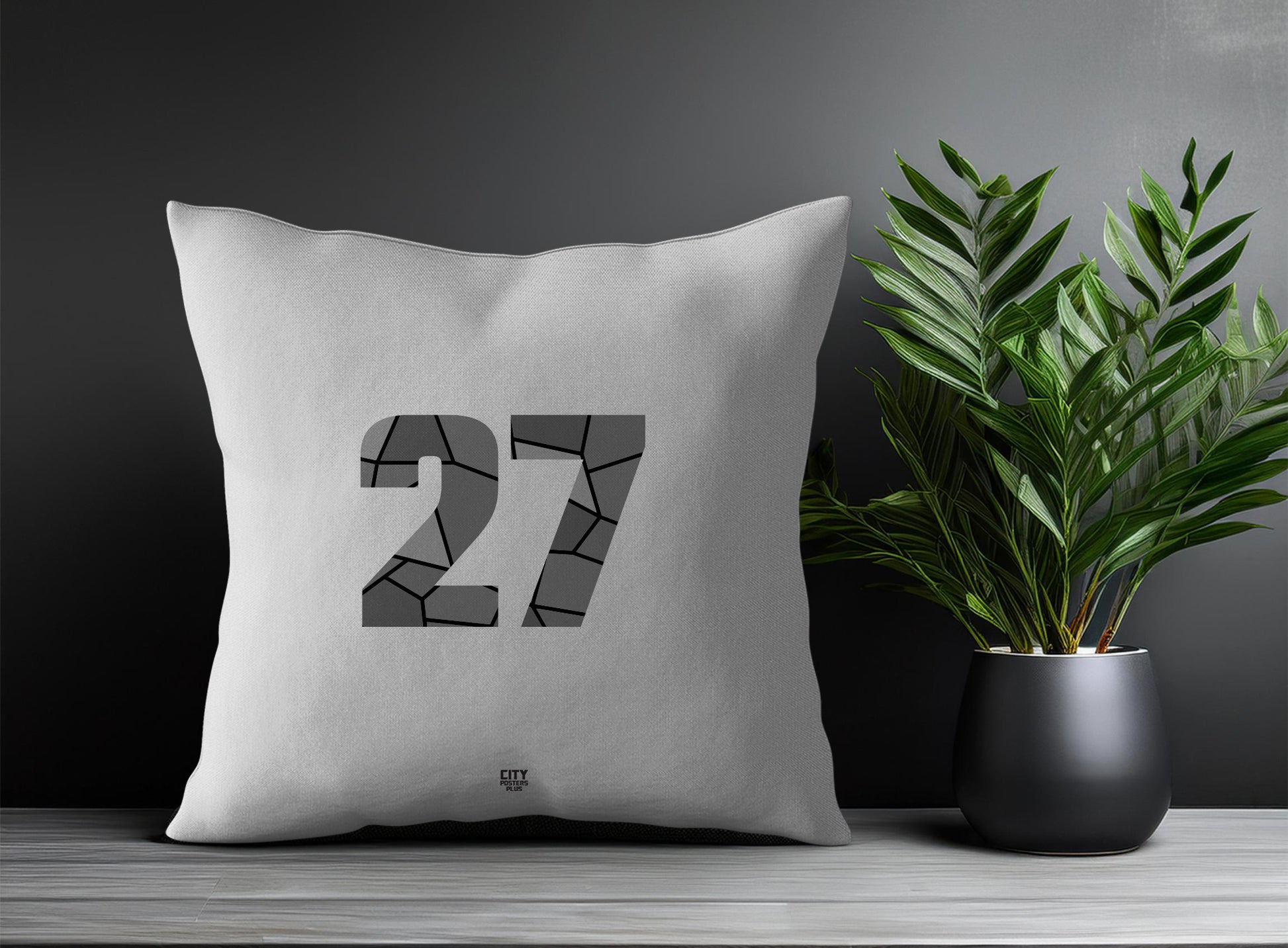 27 Number Square & Rectangle Pillow Cases | Print Deliver Plus by City Posters Plus