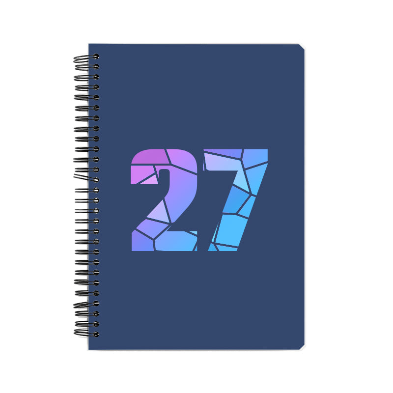 27 Number Notebook (Navy Blue)