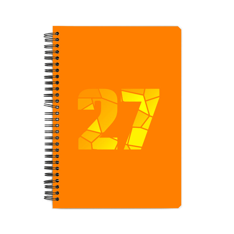 27 Number Notebook (Orange)