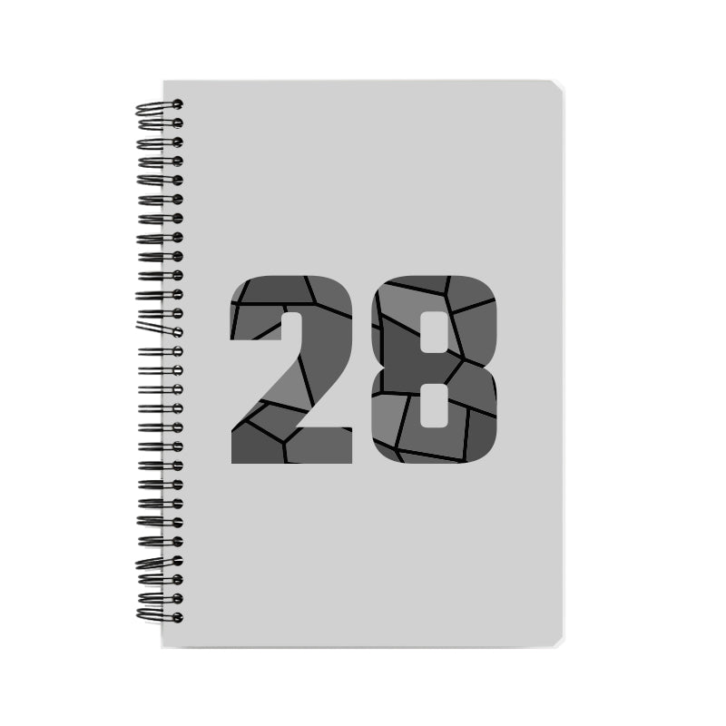 28 Number Notebook (Melange Grey)