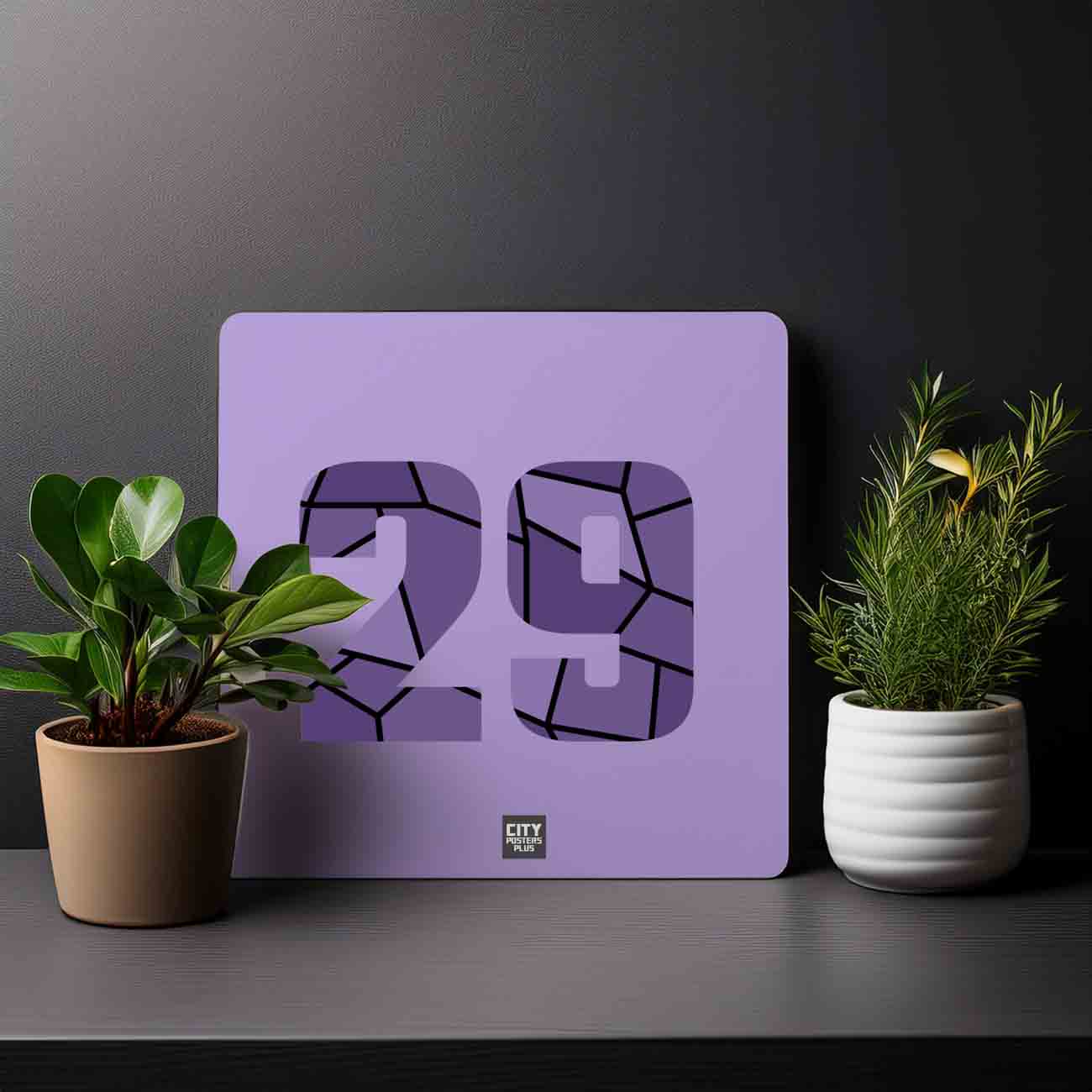 29 Number Mousepad (Iris Lavender)