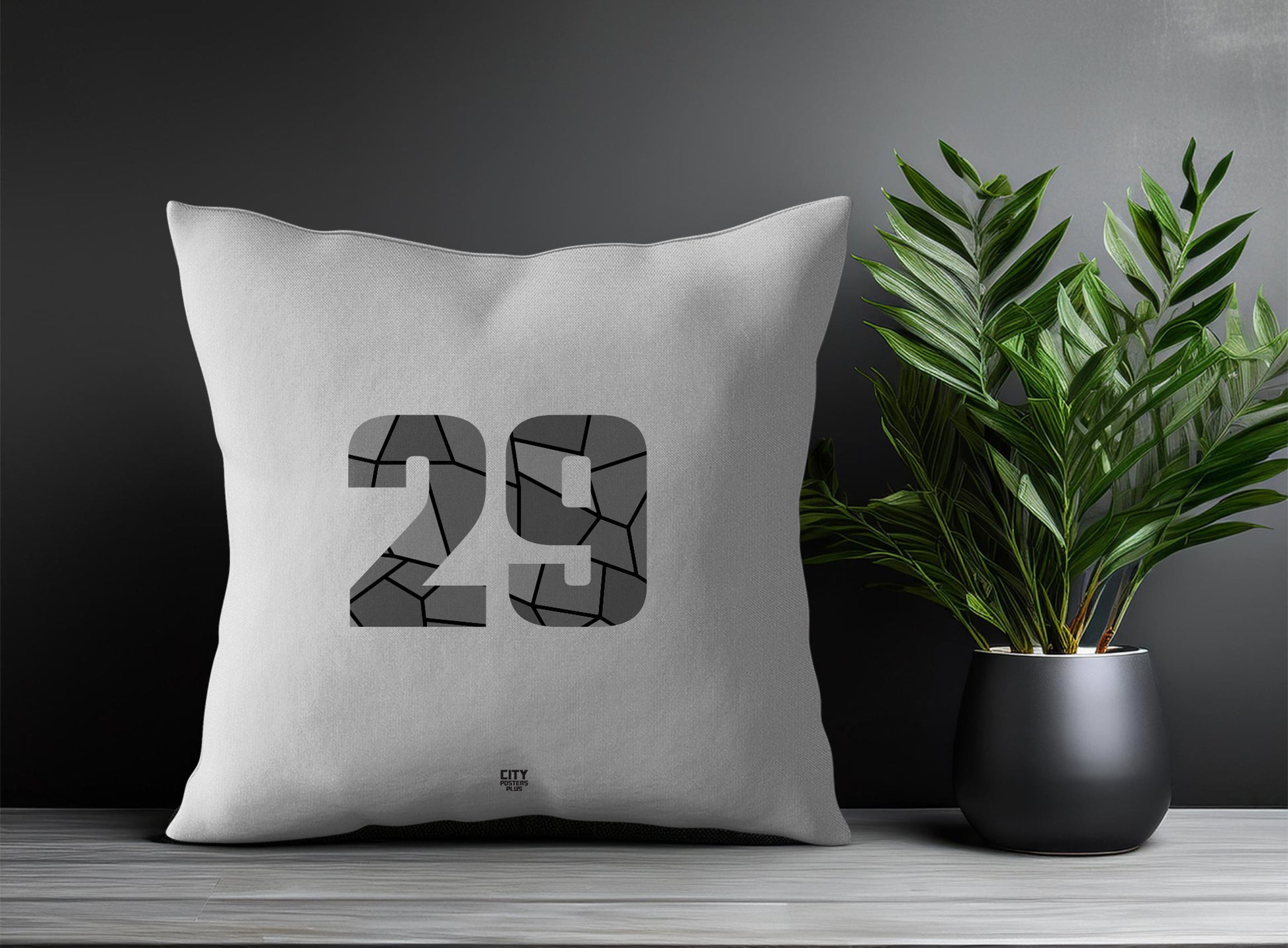 29 Number Square & Rectangle Pillow Cases | Print Deliver Plus by City Posters Plus