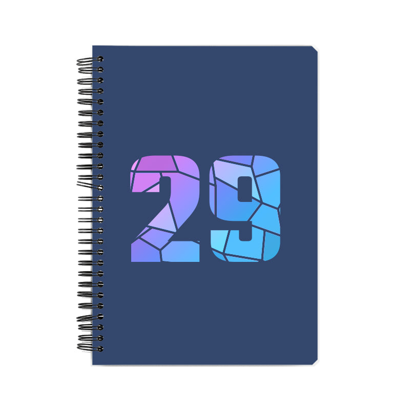29 Number Notebook (Navy Blue)