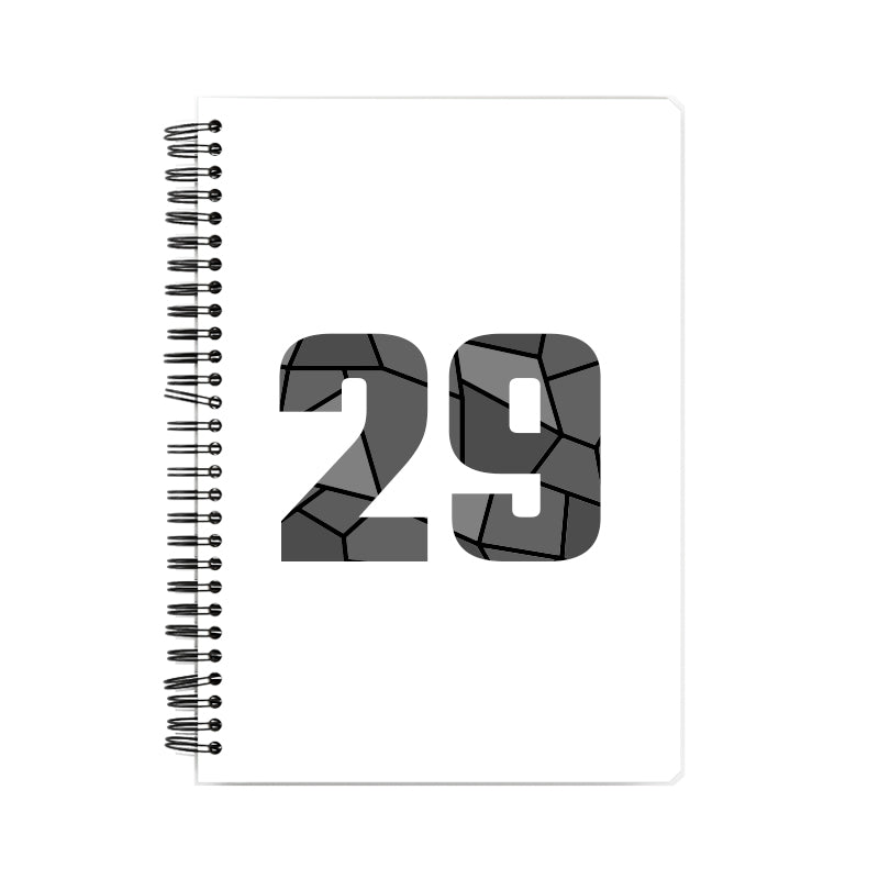 29 Number Notebook (White)