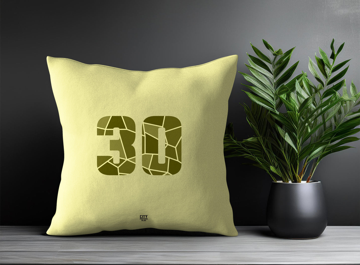 30 Number Square & Rectangle Pillow Cases | Print Deliver Plus by City Posters Plus
