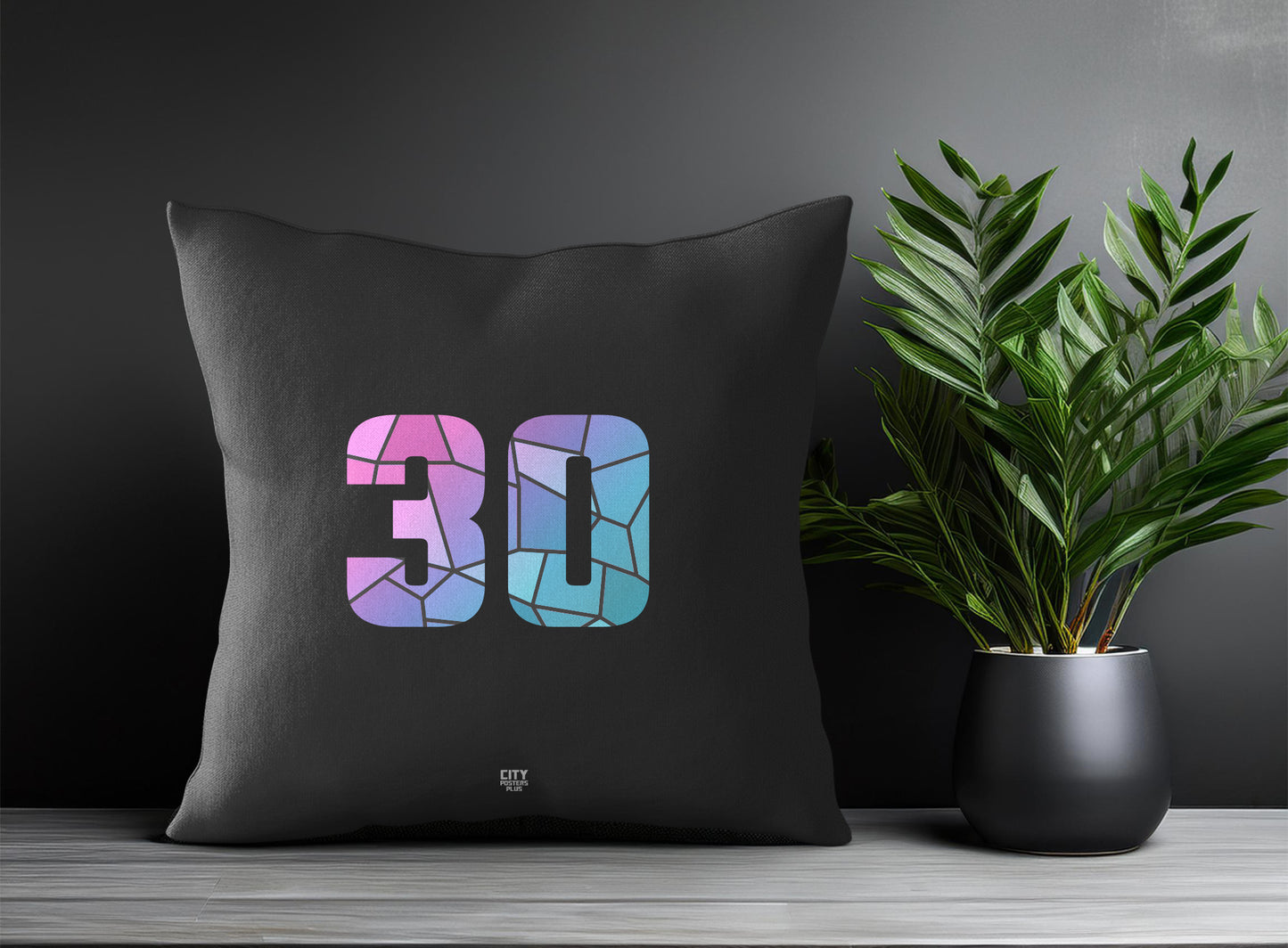 30 Number Square & Rectangle Pillow Cases | Print Deliver Plus by City Posters Plus