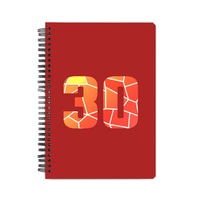 30 Number Notebook (Red)