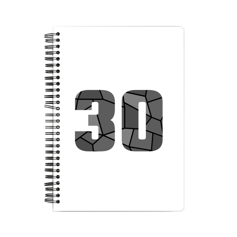 30 Number Notebook (White)