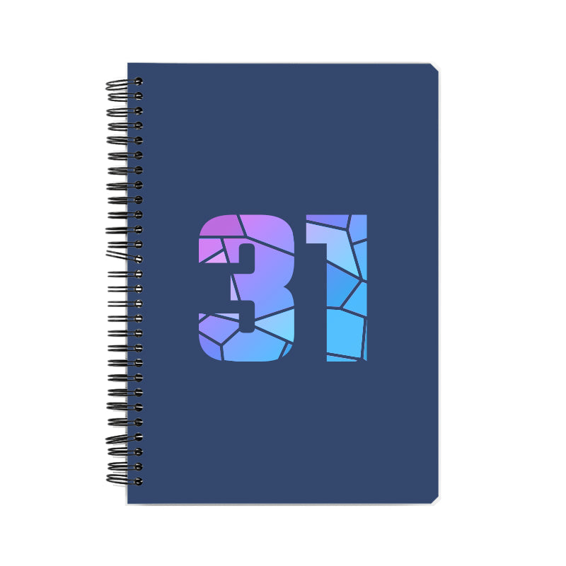 31 Number Notebook (Navy Blue)