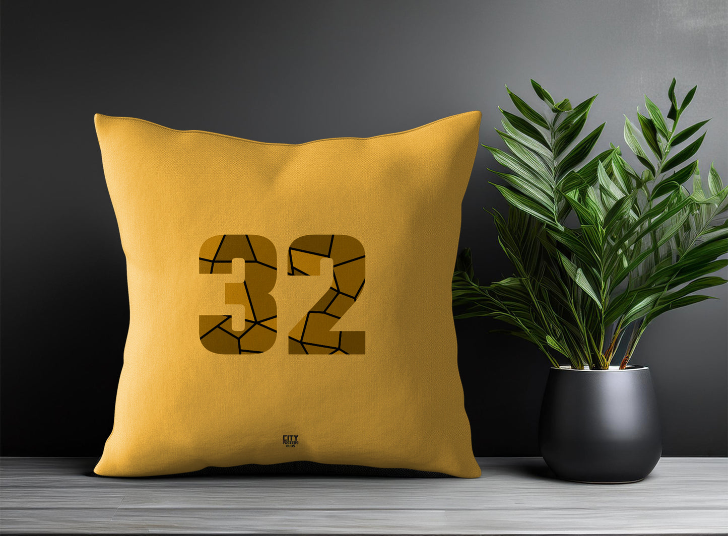 32 Number Square & Rectangle Pillow Cases | Print Deliver Plus by City Posters Plus