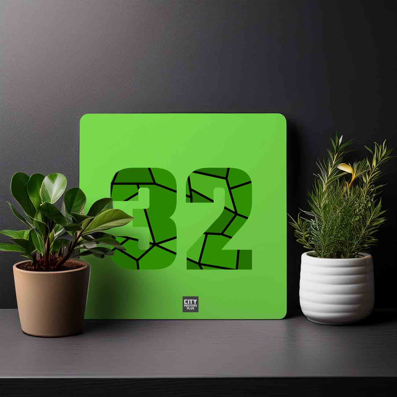 32 Number Mousepad (Liril Green)