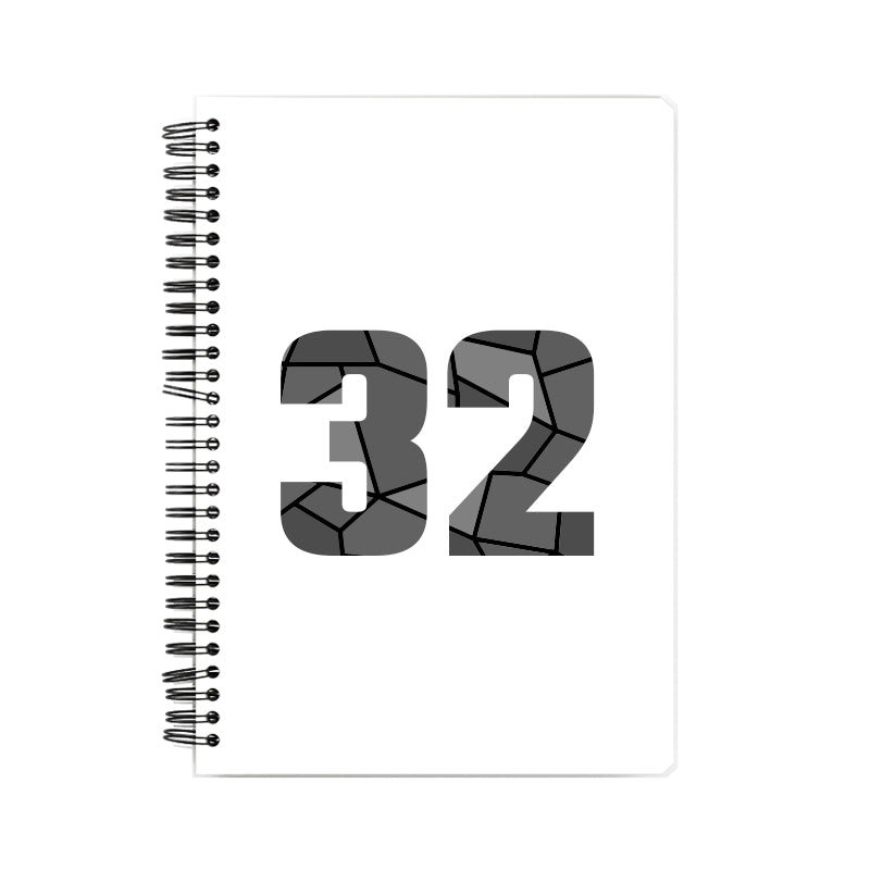 32 Number Notebook (White)