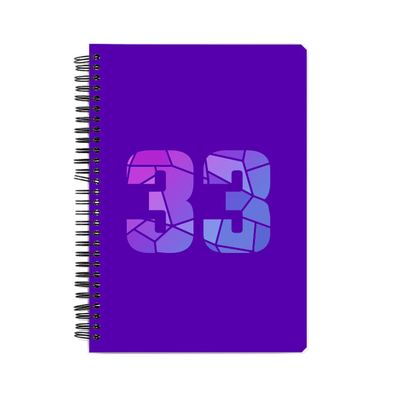 33 Number Notebook (Purple)