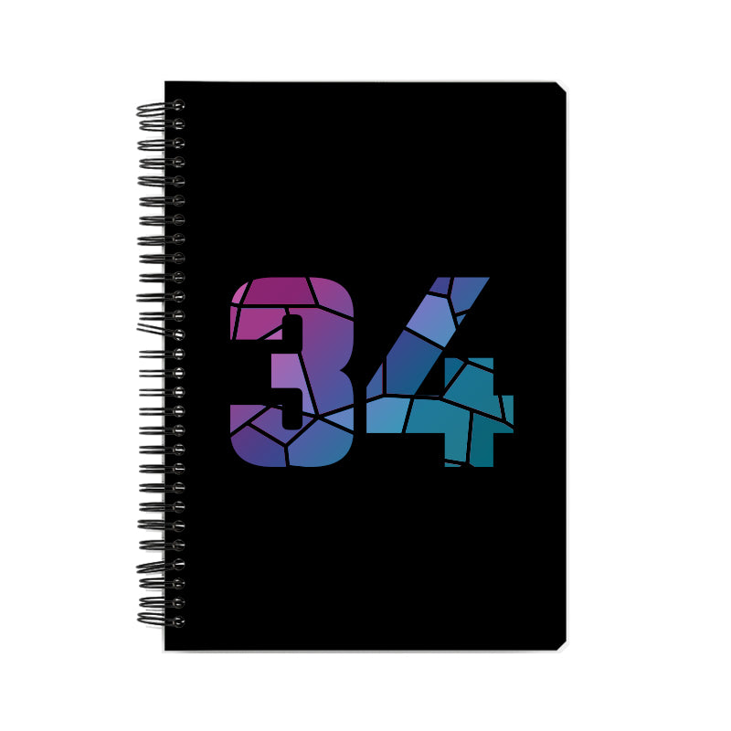 34 Number Notebook (Black)