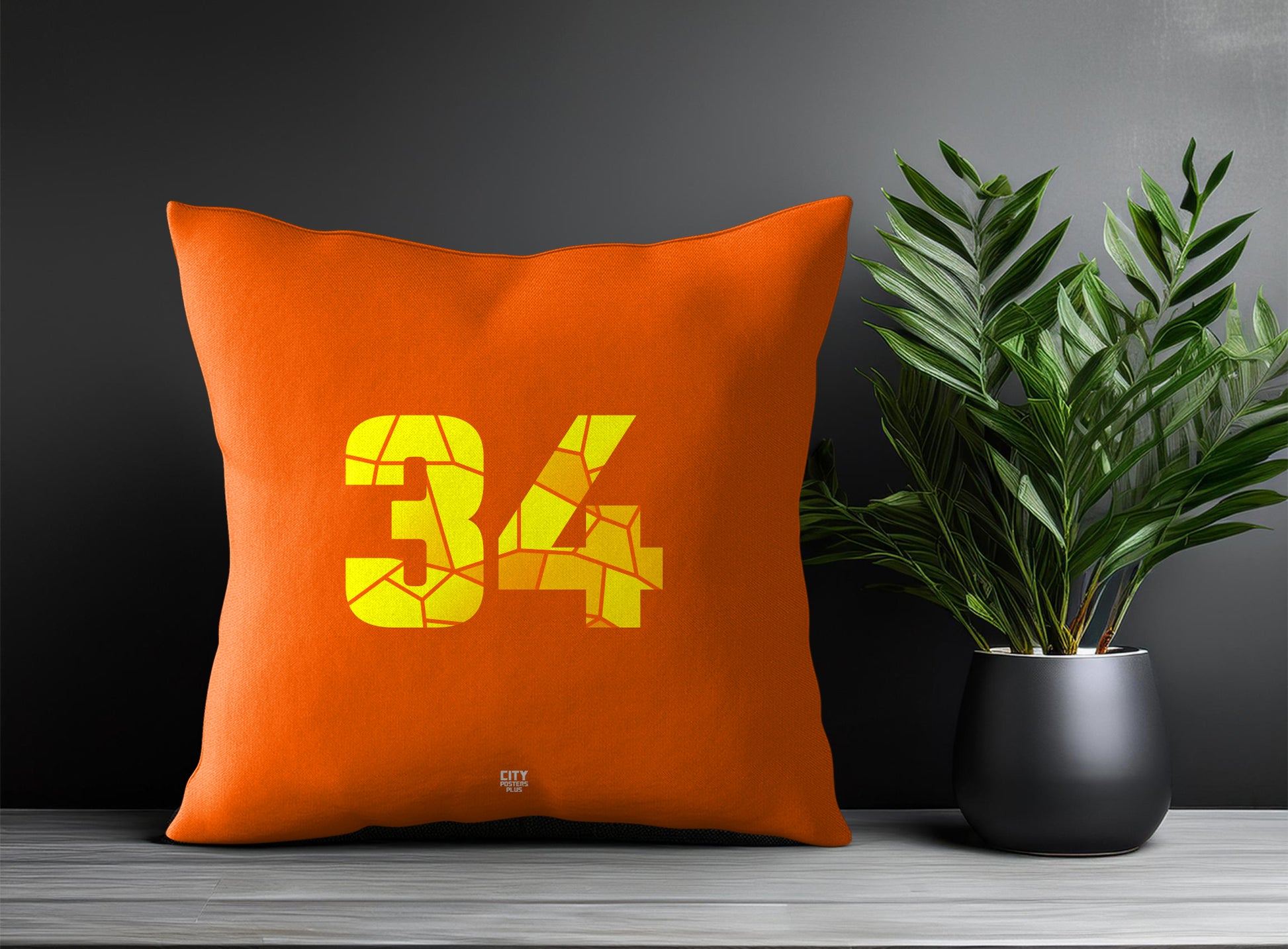 34 Number Square & Rectangle Pillow Cases | Print Deliver Plus by City Posters Plus