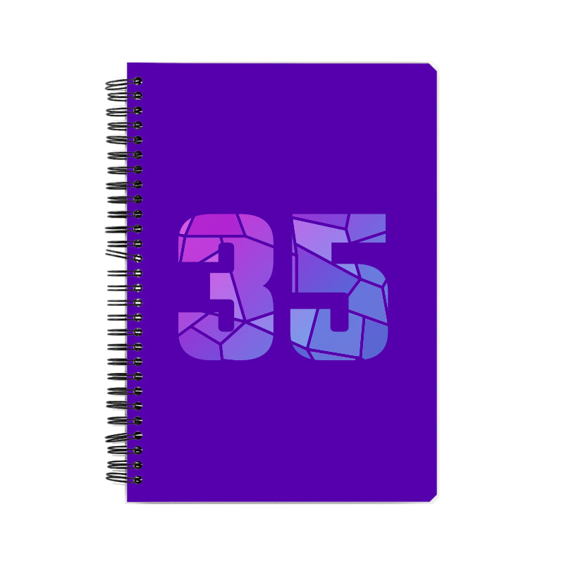 35 Number Notebook (Purple)