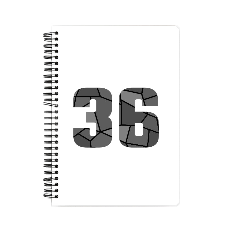 36 Number Notebook (White)