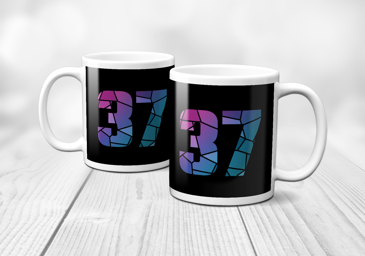 37 Number Mug (Black)
