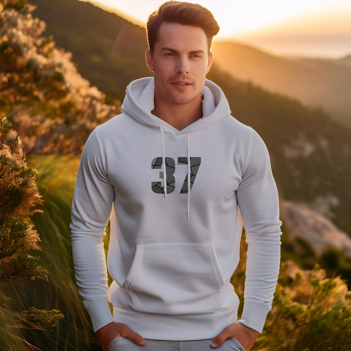 37 Number Unisex Hoodie | Personalized Number Hoodie for Men & Women