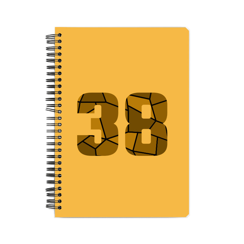 38 Number Notebook (Golden Yellow)