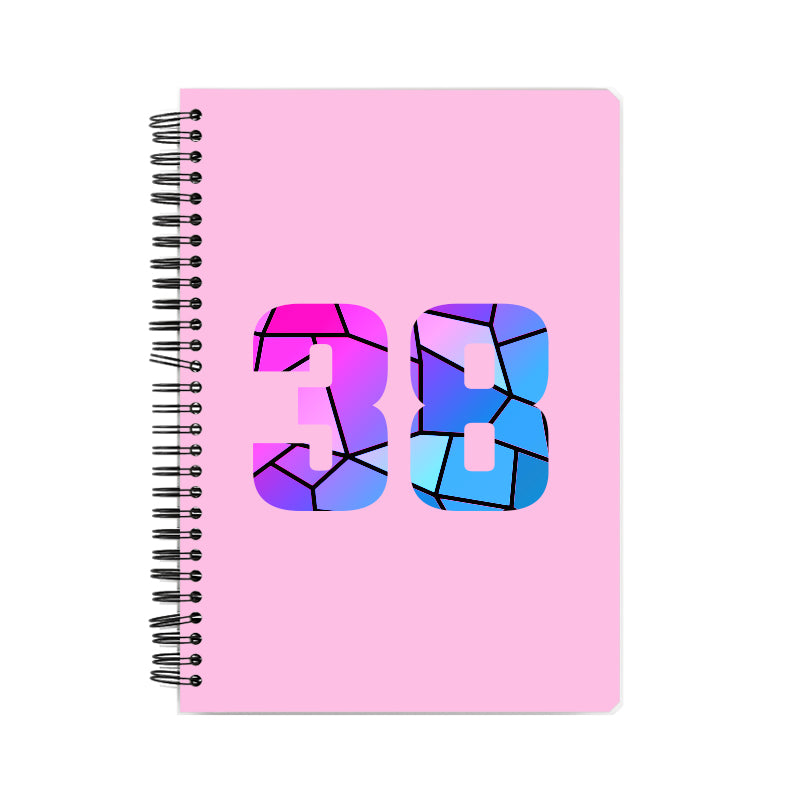 38 Number Notebook (Light Pink)