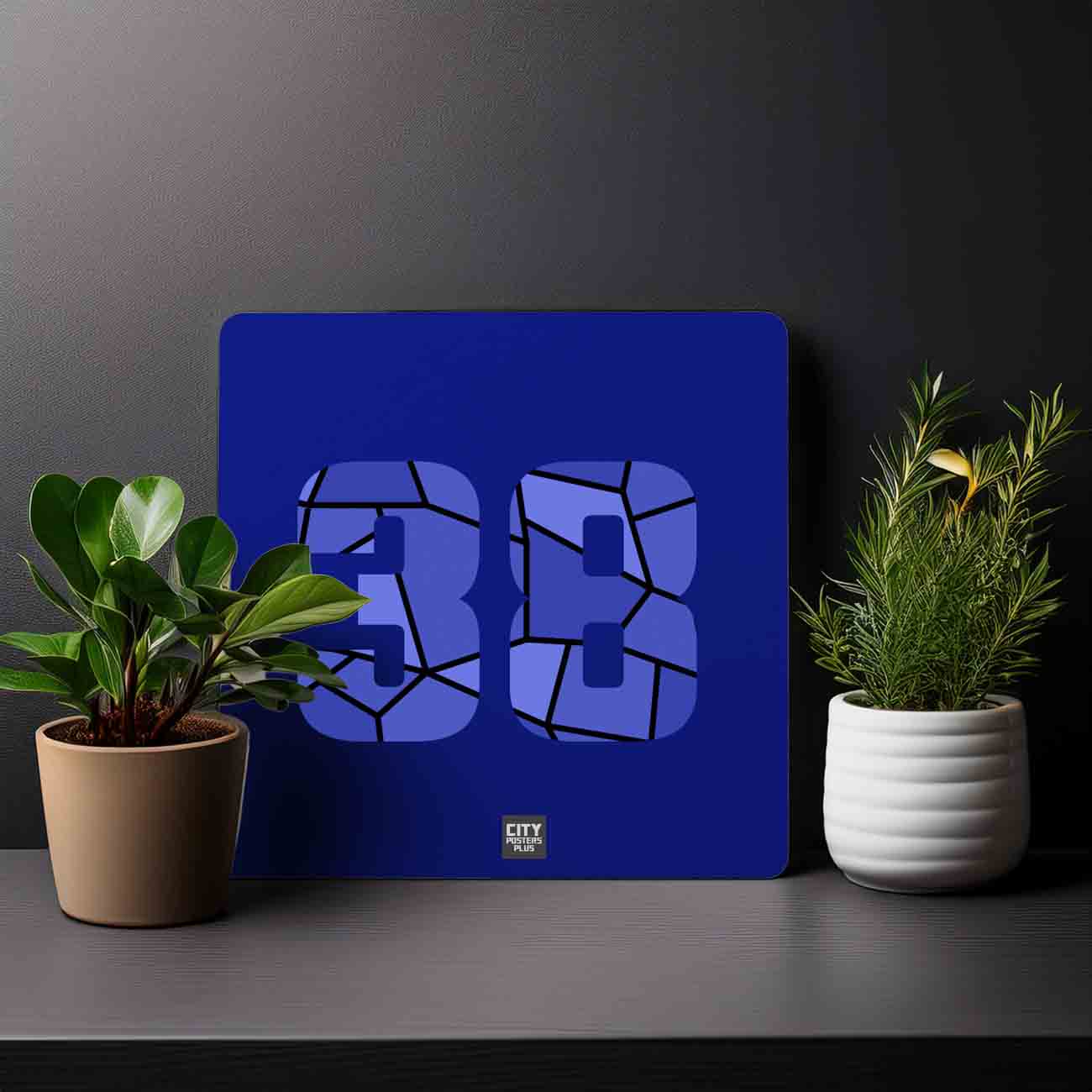 38 Number Mousepad (Royal Blue)