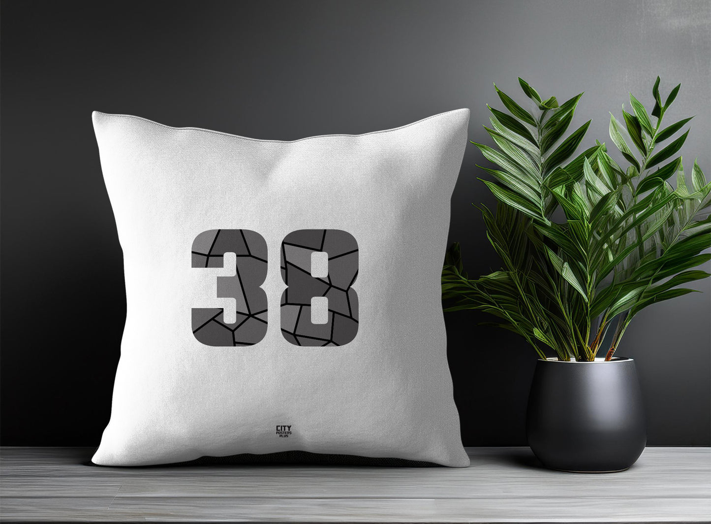38 Number Square & Rectangle Pillow Cases | Print Deliver Plus by City Posters Plus