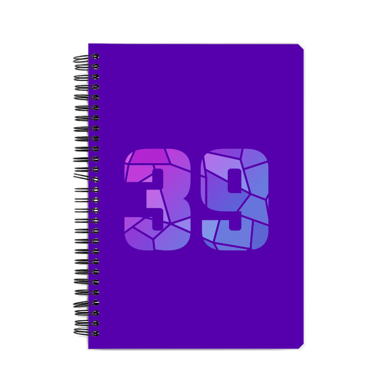 39 Number Notebook (Purple)