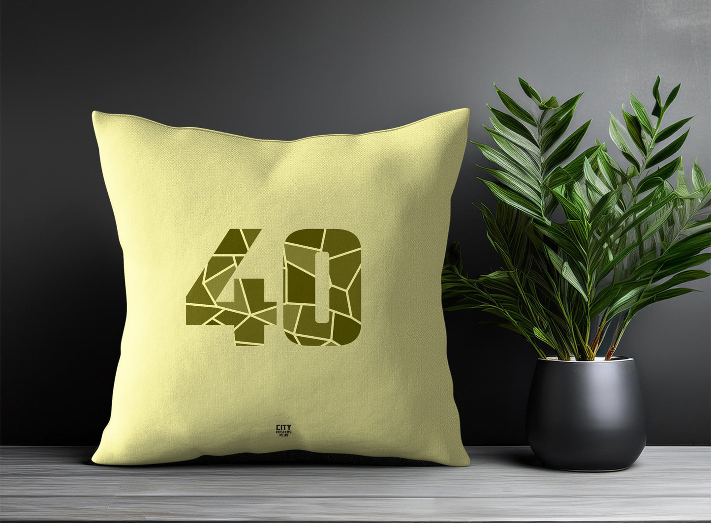 40 Number Square & Rectangle Pillow Cases | Print Deliver Plus by City Posters Plus