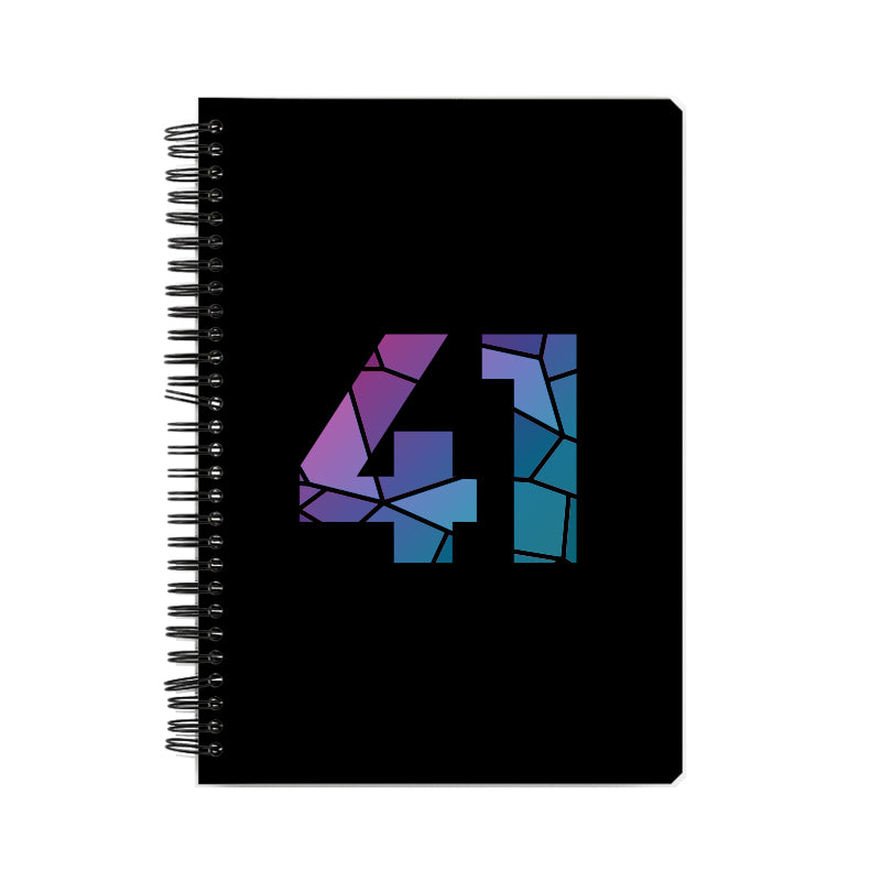 41 Number Notebook (Black)