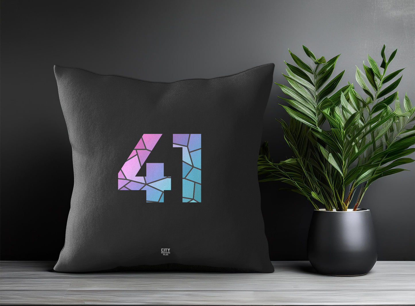 41 Number Square & Rectangle Pillow Cases | Print Deliver Plus by City Posters Plus