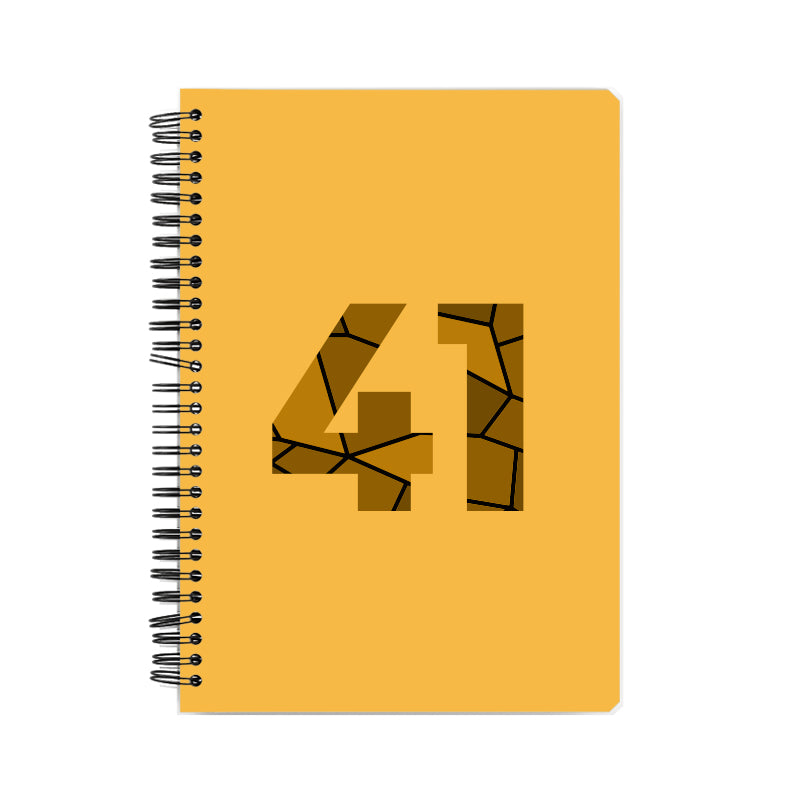 41 Number Notebook (Golden Yellow)