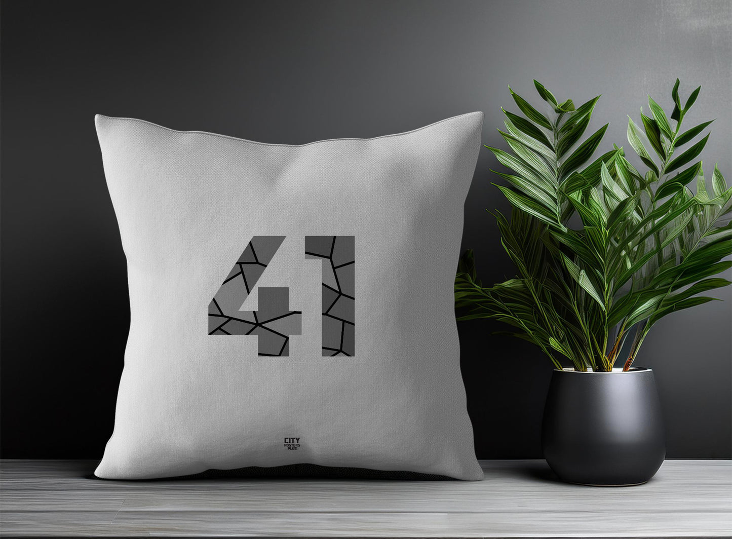 41 Number Square & Rectangle Pillow Cases | Print Deliver Plus by City Posters Plus
