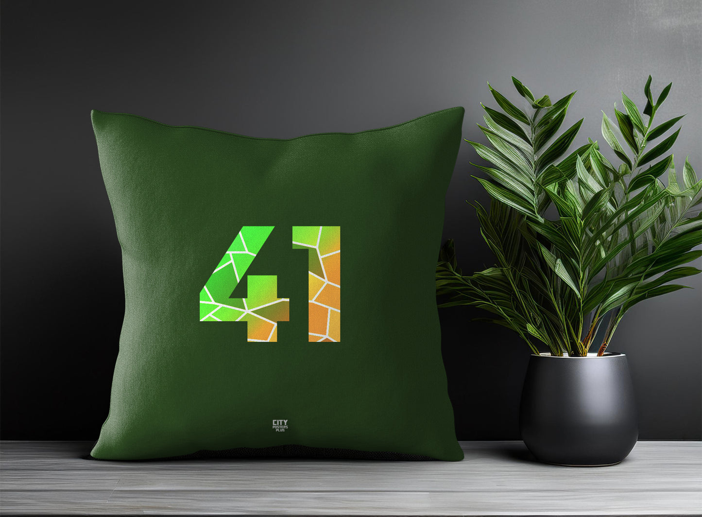 41 Number Square & Rectangle Pillow Cases | Print Deliver Plus by City Posters Plus