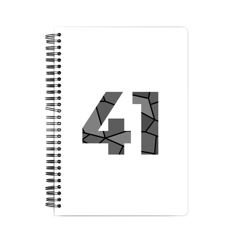 41 Number Notebook (White)