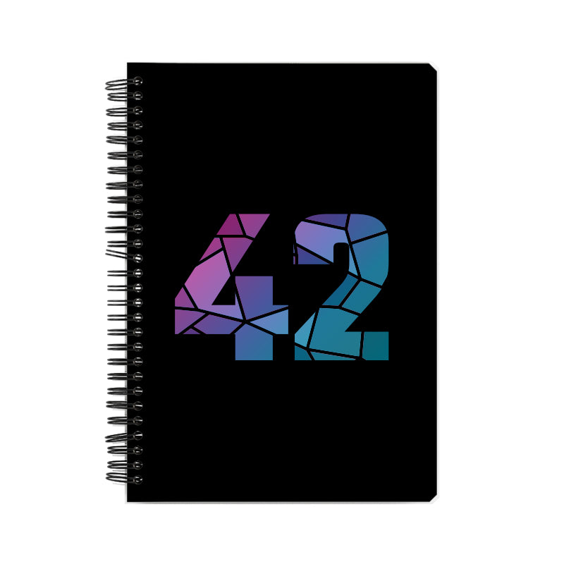 42 Number Notebook (Black)