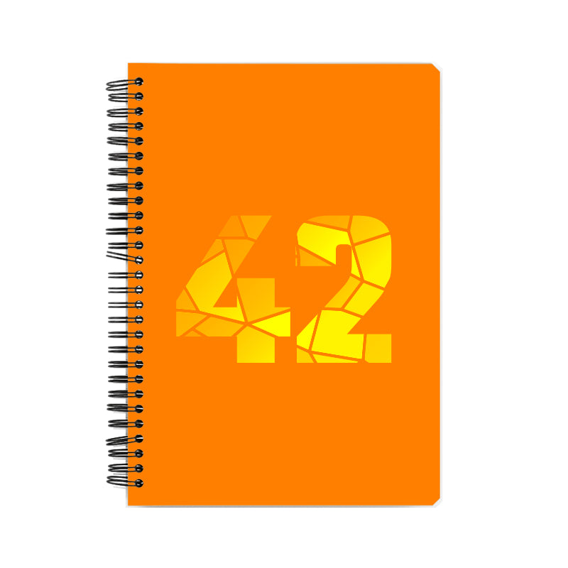 42 Number Notebook (Orange)