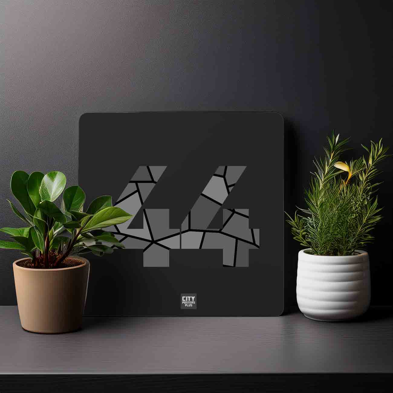 44 Number Mousepad (Black)