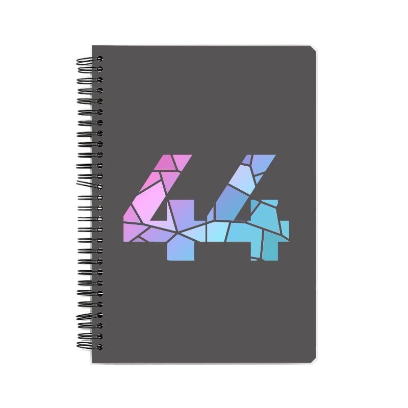 44 Number Notebook (Charcoal Grey)