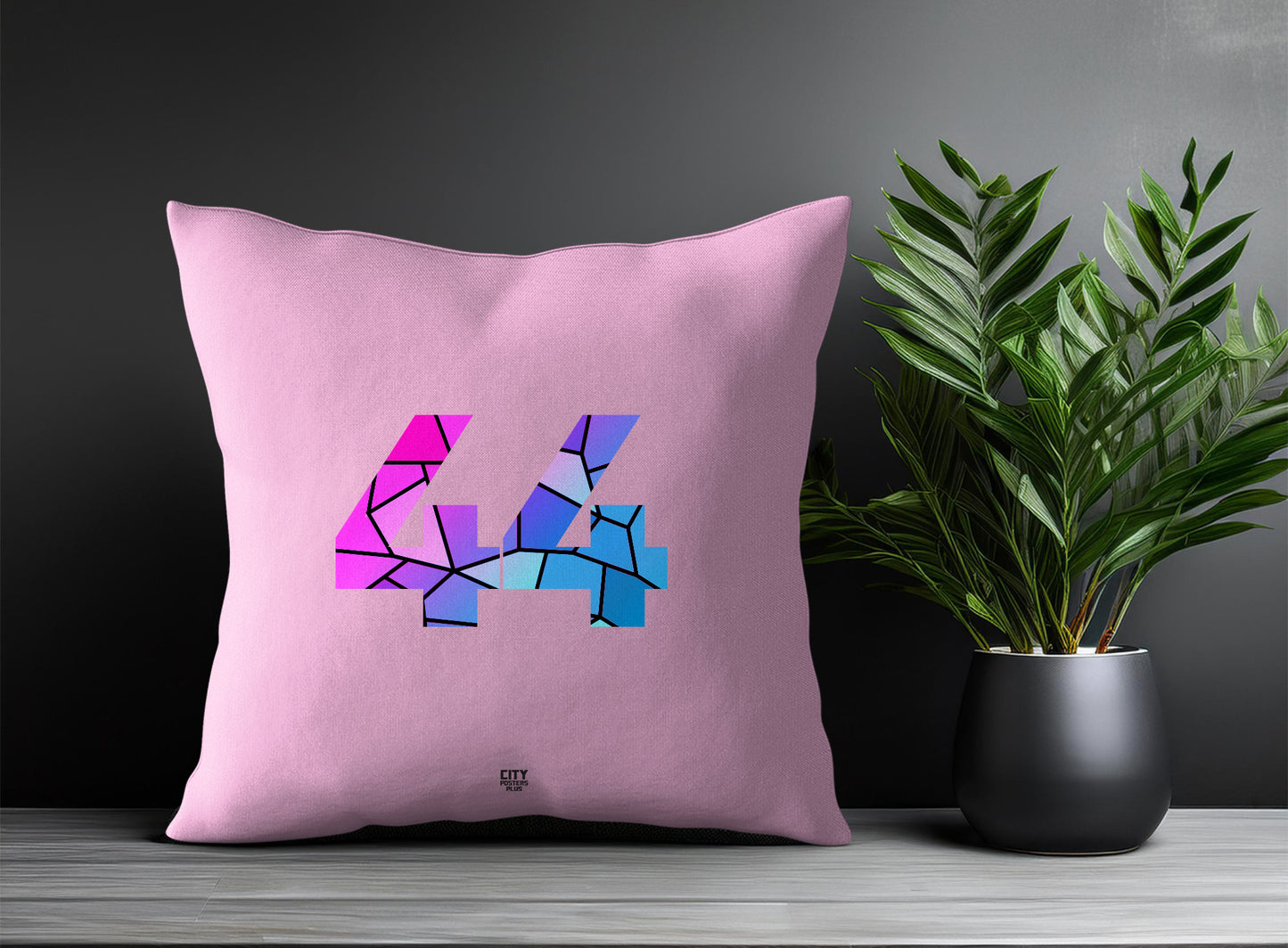 44 Number Square & Rectangle Pillow Cases | Print Deliver Plus by City Posters Plus